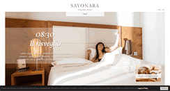 Desktop Screenshot of hotelsayonara.com