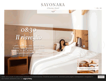 Tablet Screenshot of hotelsayonara.com